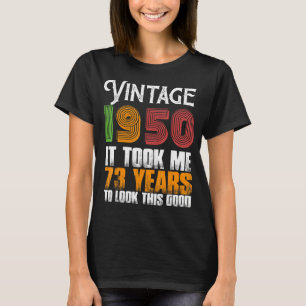 T-shirt Vintage 1950 73 Anniversaire Retro Père's