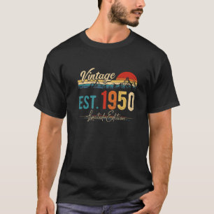T-shirt Vintage 1950 Rétro 72 Ans D'Être Étonnant 72E