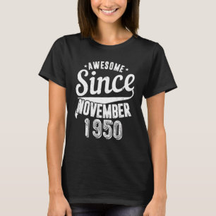 T-shirt Vintage 1950 stupéfiant depuis novembre Joyeux My