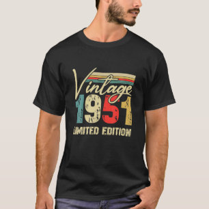T-shirt Vintage 1951 Limited Edition 70 Ans 70E Bir