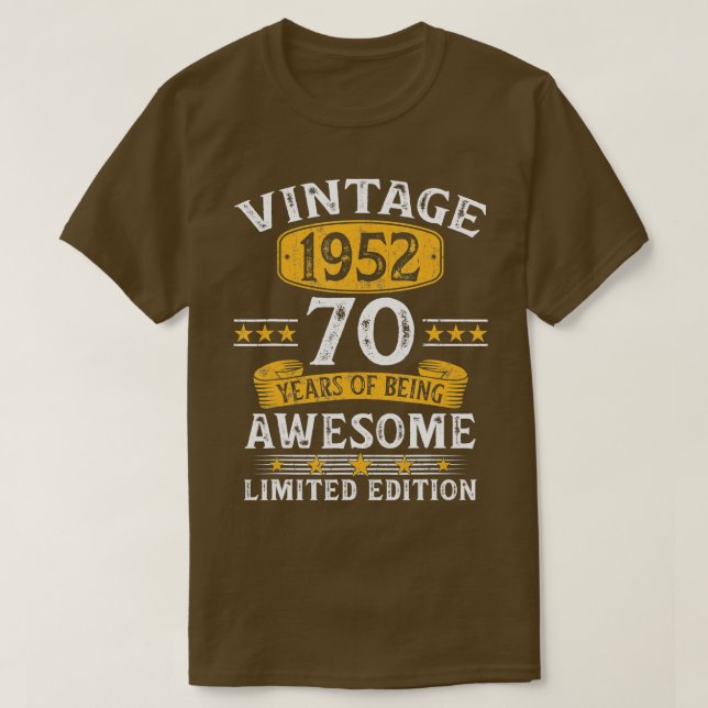 T-shirt Vintage 1952 (Design devant)