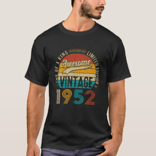 T-shirt Vintage 1952 Anniversaire 70 Ans Amusant 70E Anniv