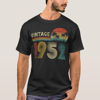 T-shirt Vintage 1952 Né En 1952 70e Anniversaire Cadeaux 7