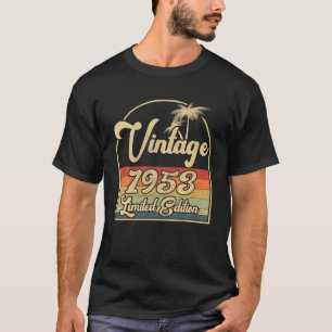 T-shirt Vintage 1953 69E Anniversaire Édition Limitée 69 A