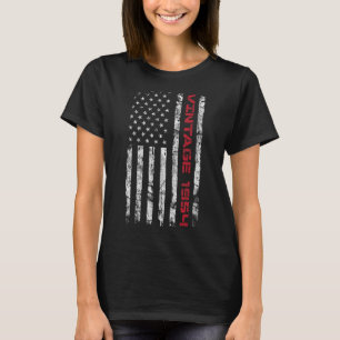 T-shirt Vintage 1954 69e anniversaire 69 ans drapeau améri