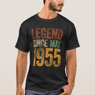 T-shirt Vintage 1955 Anniversaire Mai Born Légende depuis