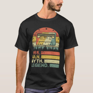 T-shirt Vintage 1955 Homme Mythe Légende 65e Anniversaire