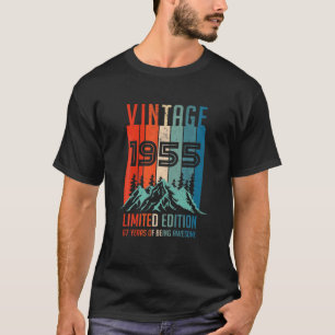 T-shirt Vintage 1955 Limited Edition 67E Anniversaire 67 A