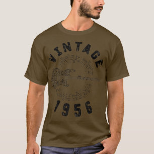 T-shirt Vintage 1956 Birthday Limited Edition Guitar Music