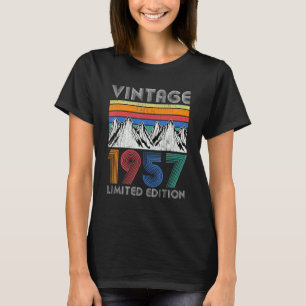 T-shirt Vintage 1957 65e anniversaire 65 ans Hommes femmes
