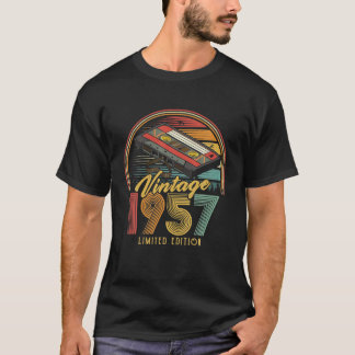 T-shirt Vintage 1957 Cassette rétro 1957 65e anniversaire 