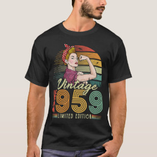 T-shirt Vintage 1959 1959 63e anniversaire 63 ans