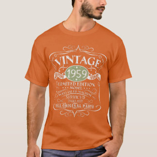 T-shirt Vintage 1959 62e cadeau d'anniversaire Hommes femm