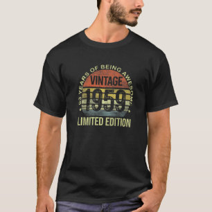 T-shirt Vintage 1959 63ème anniversaire 63 ans