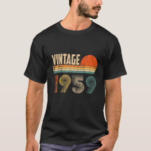 T-shirt Vintage 1959 Drôle 63 Ans Enfants Hommes Femmes 63