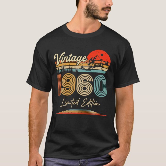 T-shirt Vintage 1960 Limited Edition Premium (Devant)