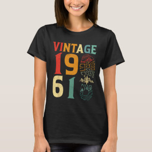 T-shirt Vintage 1961 61 ans Anniversaire Camping Randonnée