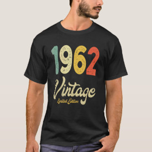 T-shirt Vintage 1962 60e anniversaire Cadeau Retro 60 ans