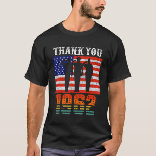 T-shirt Vintage 1962 Drapeau 60 ans American 60th Birt