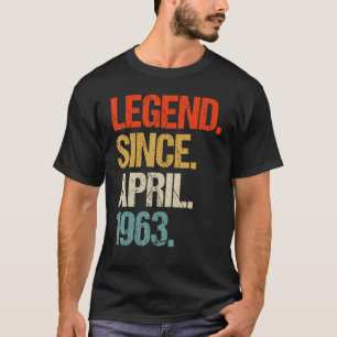 T-shirt vintage 1963 60e anniversaire rétro 60 ans 1