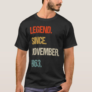 T-shirt vintage 1963 60ème anniversaire rétro 60 ans