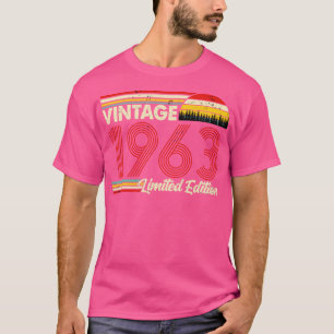 T-shirt Vintage 1963 Birthday Shirt Limited Edition 1963 B