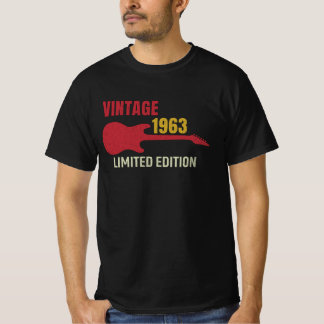 T-shirt Vintage 1963 - Guitare Edition Design
