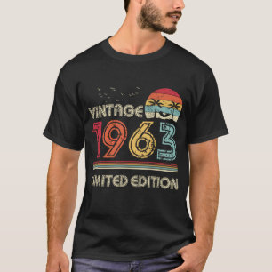 T-shirt Vintage 1963 Limited Edition 61e anniversaire