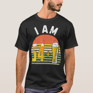 T-shirt Vintage 1964 Boire Bière Heureux 55 Ans