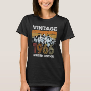 T-shirt Vintage 1966 56e anniversaire 56 ans Hommes femmes