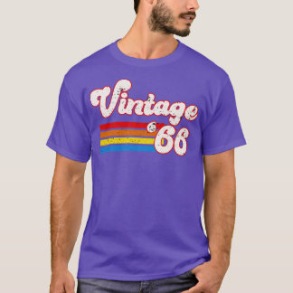 T-shirt Vintage 1966 Birthday Shirt Retro 66 Birthday Shir