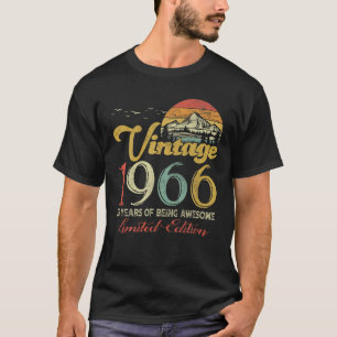 T-shirt Vintage 1966 Edition Limitée 55 Ans 55E Bir
