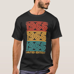 T-shirt Vintage 1966 Meilleur 56e anniversaire Anniversair