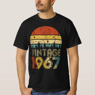T-shirt Vintage 1967 Classic Rẻ tro Hommes Femmes, 1967 Ha