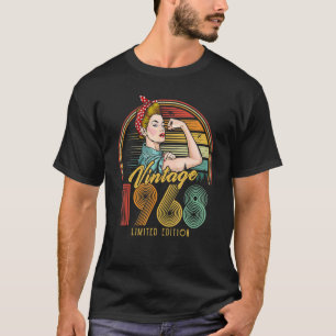 T-shirt Vintage 1968 1968 54e anniversaire 54 ans 1