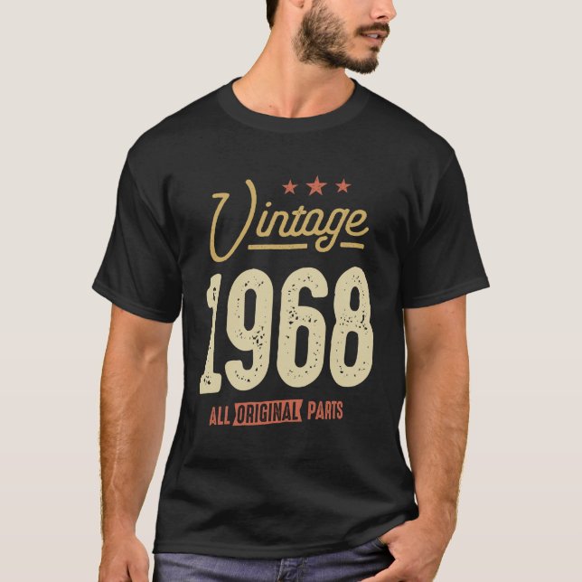 T-shirt Vintage 1968 - Célébration de 55 ans! (Devant)