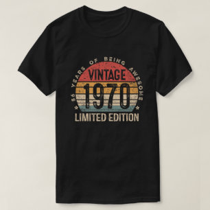 T-shirt Vintage 1970 Homme Femme 56e Anniversaire 56 Ans