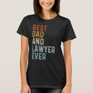 T-shirt Vintage 1970's Retro Best Papa And Lawyer