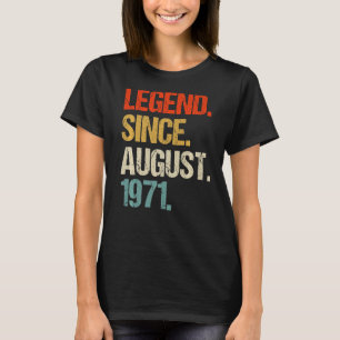 T-shirt vintage 1971 52e anniversaire rétro 52 ans