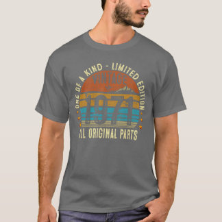 T-shirt Vintage 1971 55 ans Hommes Femmes 55e Anniversaire