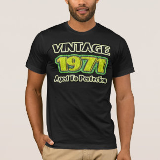 T-shirt Vintage 1971 - Âgé À La Perfection
