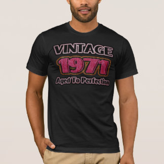 T-shirt Vintage 1971 - Âgé À La Perfection