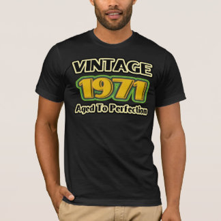 T-shirt Vintage 1971 - Âgé À La Perfection