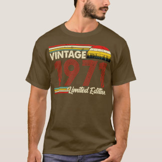 T-shirt Vintage 1971 Birthday Shirt Limited Edition 1971 B