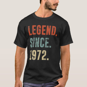 T-shirt Vintage 1972 50E Idée Anniversaire Pour Légende De