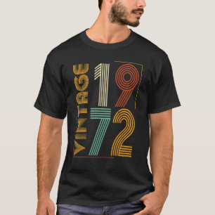 T-shirt Vintage 1972 51e anniversaire pour hommes femmes 5