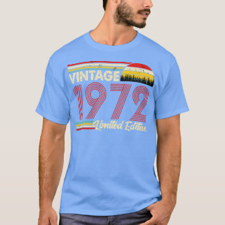 T-shirt Vintage 1972 Birthday Shirt Limited Edition 1972 B