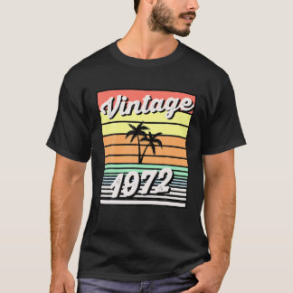 T-shirt Vintage 1972 Limited Edition 50E Anniversaire Don