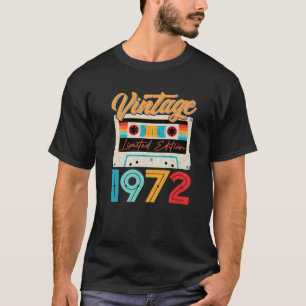 T-shirt Vintage 1972 Magnifique 50 Ans Rétro 50E Naissance