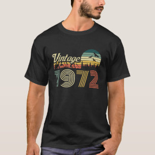 T-shirt Vintage 1972 Retro Forest Mountain Limited Edition